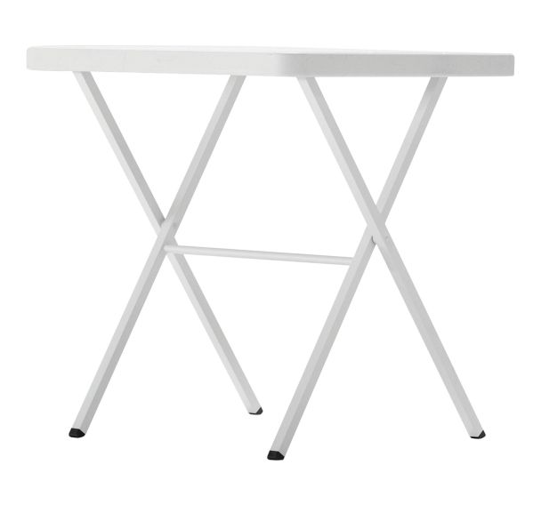 Table pliante Bistrot 70 - 68 x 68 cm - blanc