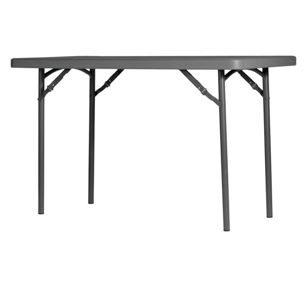 Table pliante L120 - 122 x 61 cm - gris bleuté