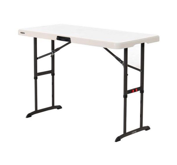 Table pliante LIFETIME 122x61 hauteur ajustable