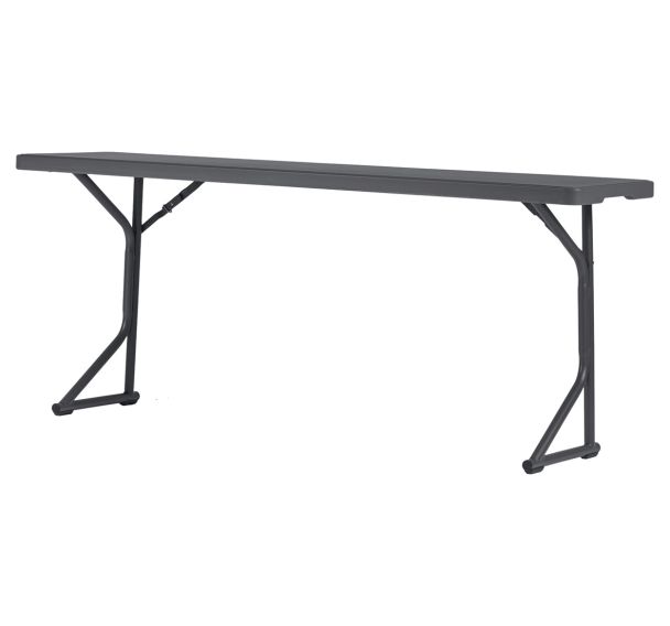 Table pliante M183 - 183 x 46 cm - gris bleuté