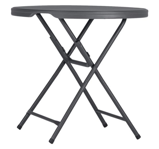 Table pliante Praxis 80 - Ø 81 cm - gris bleuté