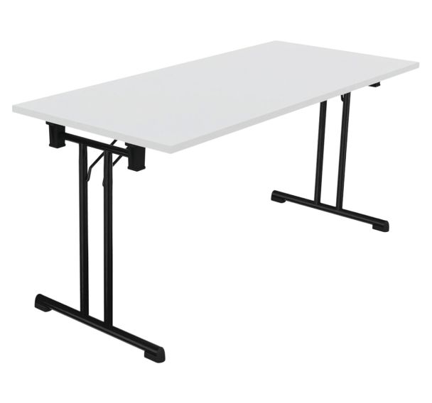 Table pliante Solution pied noir 160 x 70 cm - Buronomic