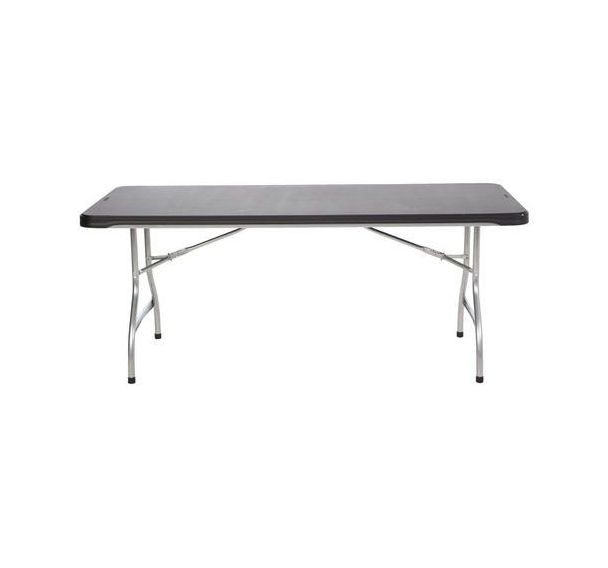 Table pliante empilable 183x76x74 Noir