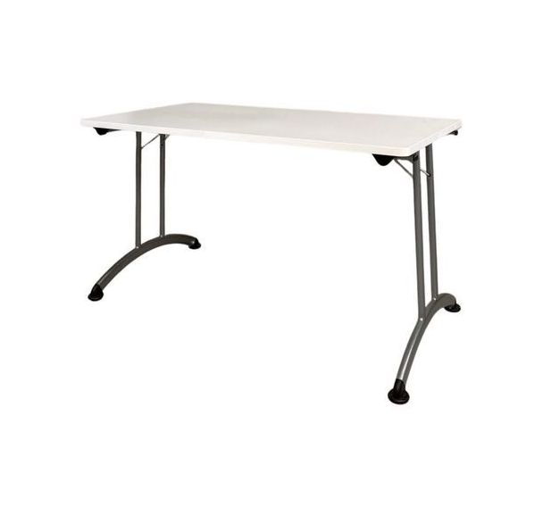 Table pliante reconditionnée - Plateau blanc