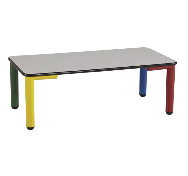 Table rectangulaire Nido pieds multicolores