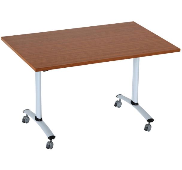 Table rectangulaire plateau mélaminé pivotant Axe - Manutan Expert