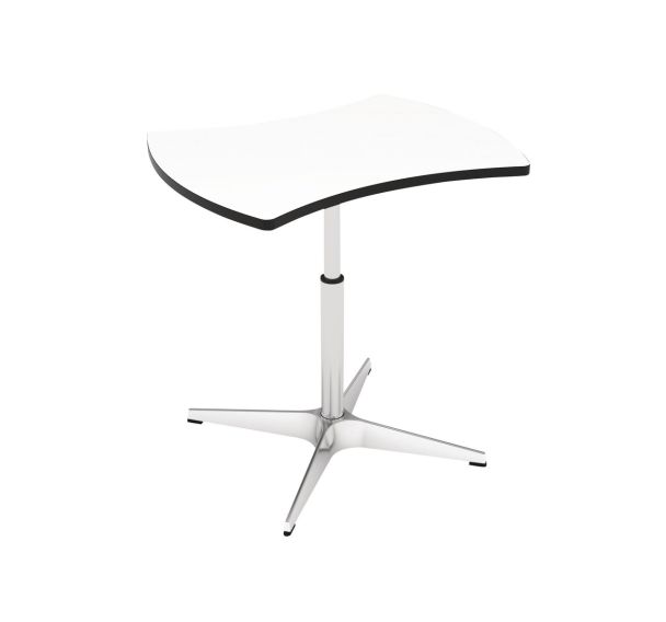 Table réglable de hauteur 47 à 70 cm Louise plateau blanc