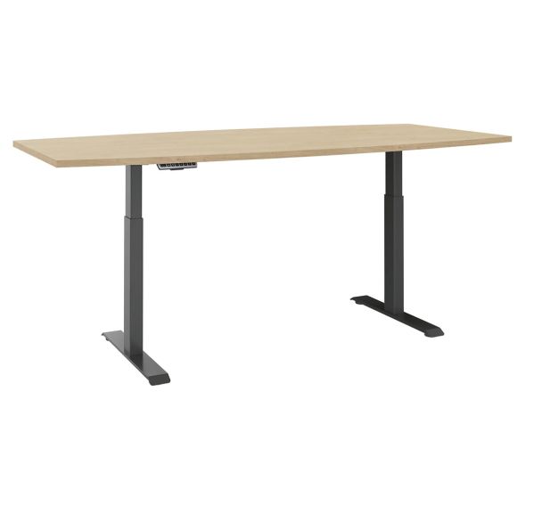 Table réglable en hauteur forme tonneau Oréa 2 moteurs