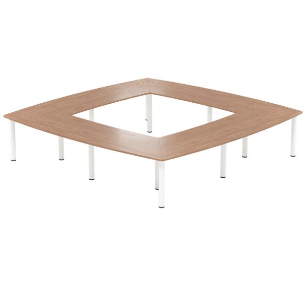 Table réunion Atem 16 personnes pieds ronds - MBA