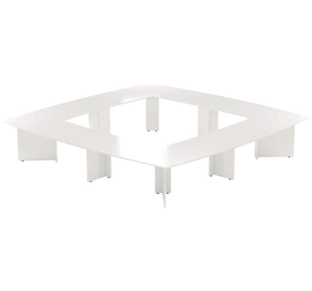 Table réunion Atem 20 personnes pieds panneaux - MBA