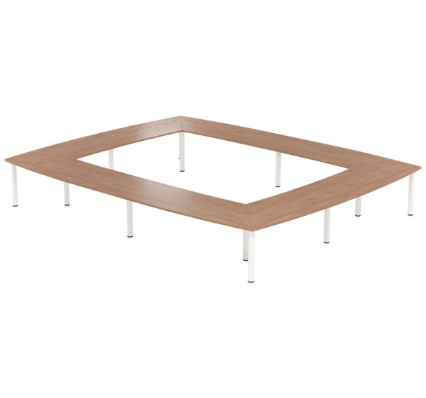 Table réunion Atem 22 personnes pieds ronds - MBA