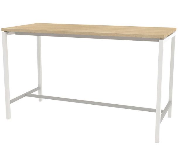 Table réunion haute Creo 180 pied blanc Quadrifoglio