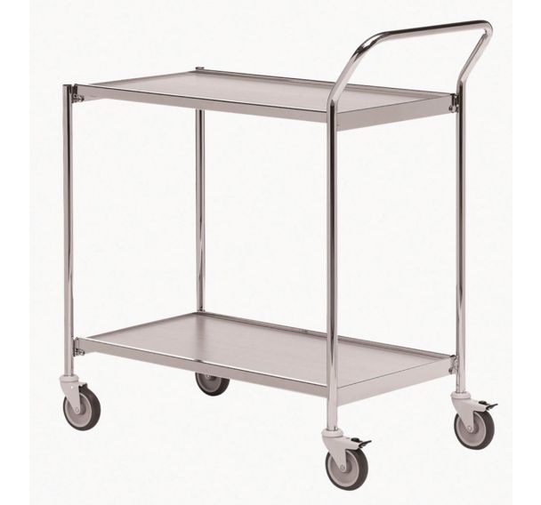 Table roulante structure chromée - Capacité 150 kg - Helge Nyberg