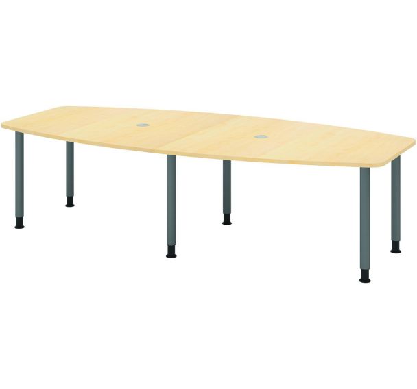 Table tonneau - 6 pieds graphite - 280x130 cm - Hammerbacher