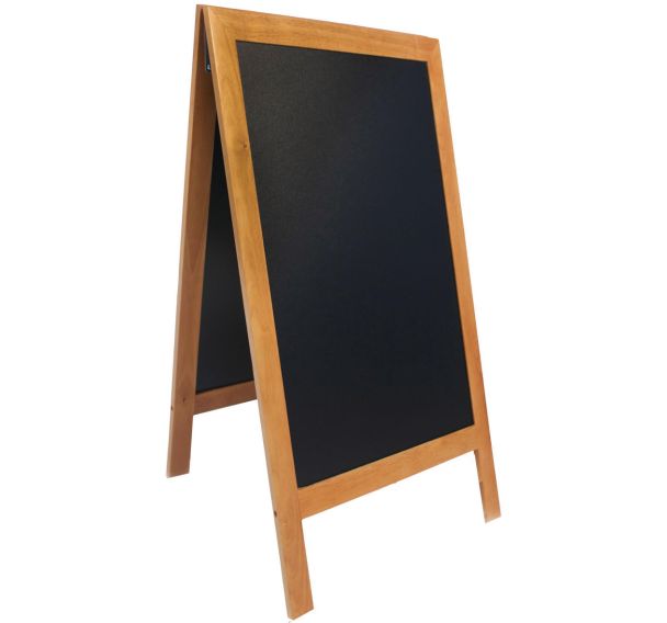 Tableau-chevalet de trottoir 70 x 120 cm teck
