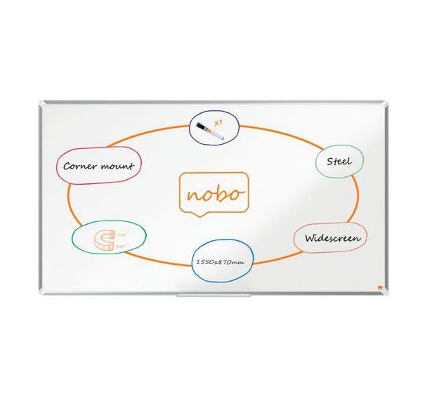 Tableau blanc - acier laqué - NanoClean- Premium Plus - Nobo