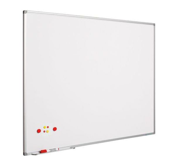 Tableau blanc Softline cadre alu acier revêtu blanc - Smit Visual