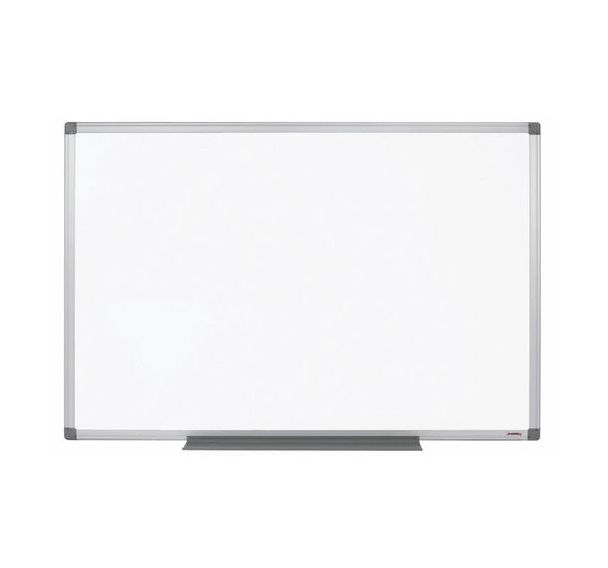 Tableau blanc en métal prélaqué magnétique et effaçable à sec.