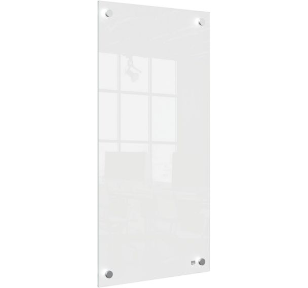 Tableau blanc en verre  petit format 300x600mm Blanc