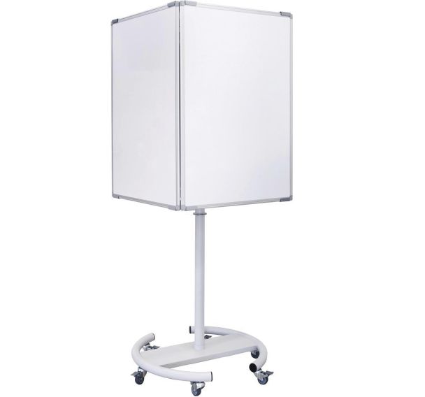 Tableau blanc mobile 3 façades magnétiques A1 6 - Bi-Office