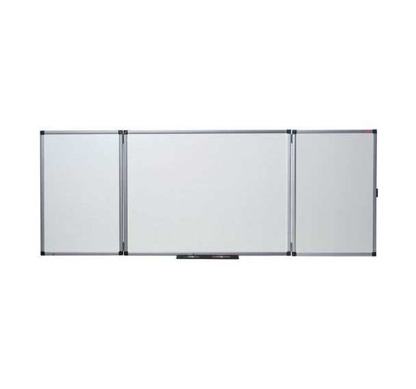 Tableau blanc triptyque magnétique Nobo émaillé