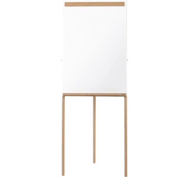 Tableau chevalet magnétique en acier laqué et bois GIRO