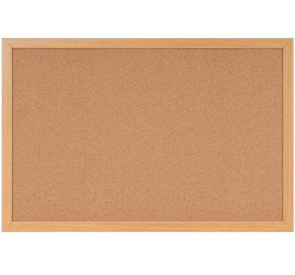 Tableau d'affichage en liège - Cadre MDF - Earth Bi-Office