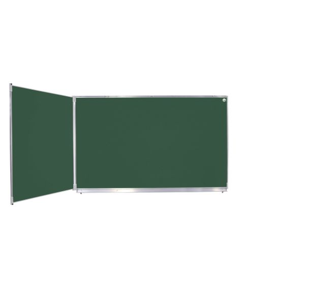 Tableau dyptique émaillé vert cadre alu strié naturel - Manutan Expert