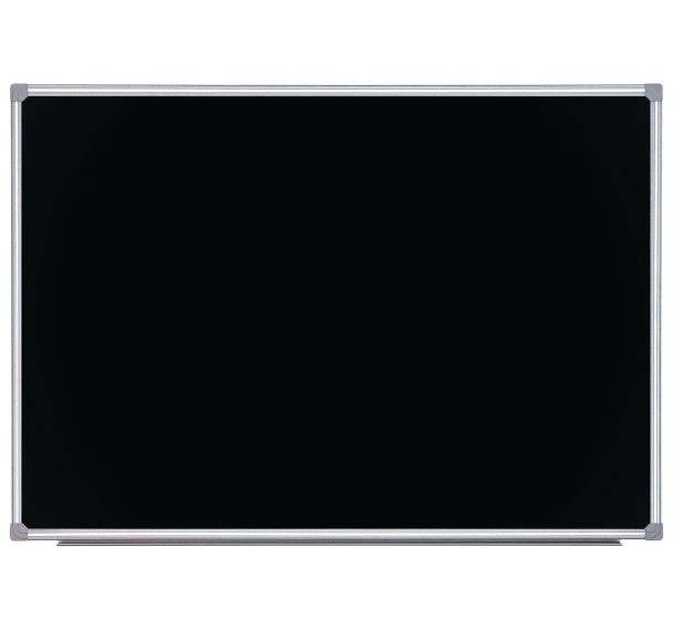 Tableau extérieur en acier émaillé noir Ht 100x200 cm encadrement en aluminium