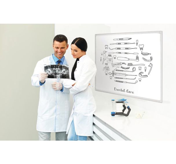 Tableau laqué magnétique et anti-microbien - Bi-office