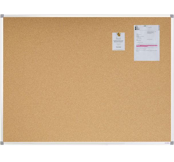 Tableau liège encadrement aluminium 90 x 120 cm