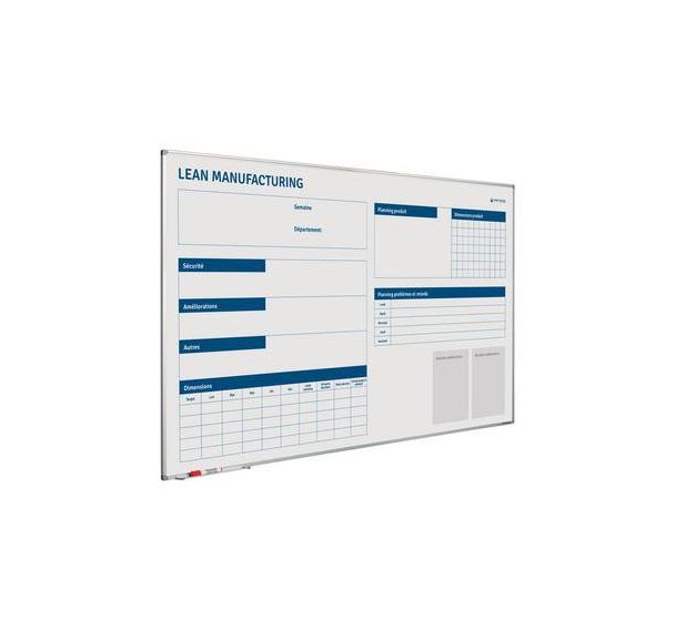 Tableau magnétique Lean Manufacturing softline profile