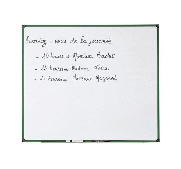 Tableau tôle acier blanc semi-brillant Ulmann