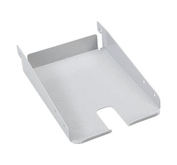 Tablette auxiliaire en acier pour rails porte bacs