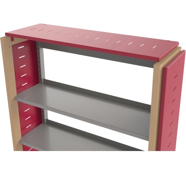 Tablette chapeau d'habillage métal pour rayonnage Ellipse - Manutan Expert