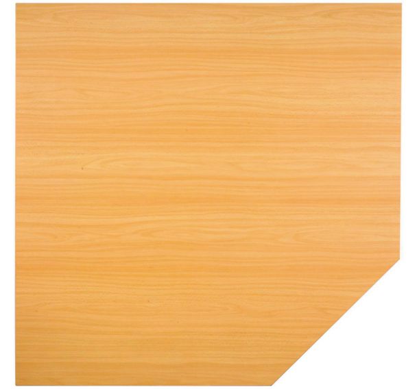 Tablette de raccord - Hêtre - Largeur 120 cm, Piétement coloris : Gris