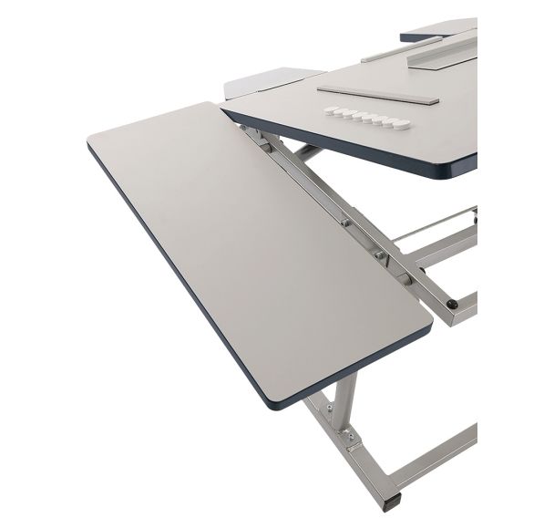 Tablette latérale fixe pour table Déméter - gris 9006