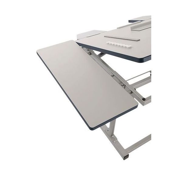 Tablette latérale fixe pour table Déméter - gris 9006