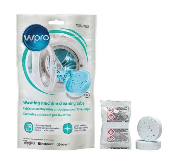 Tablette nettoyante antiodeurs lave linge x3