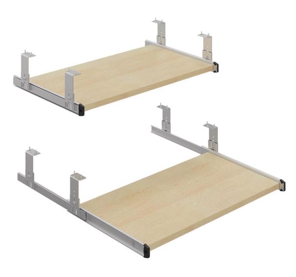 Tablette support clavier pour table Hubbe profondeur 70 et 80 cm