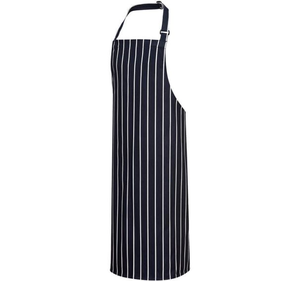 Tablier à bavette Butcher bleu marine/blanc - Portwest (Lot de 5)