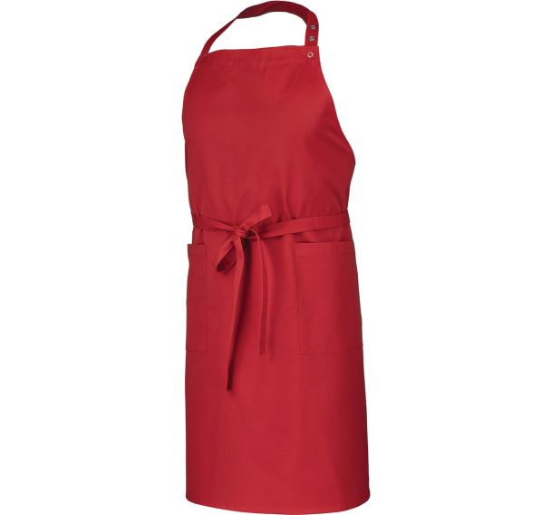 Tablier à bavette Galanga 9GLG - Rouge - Taille unique