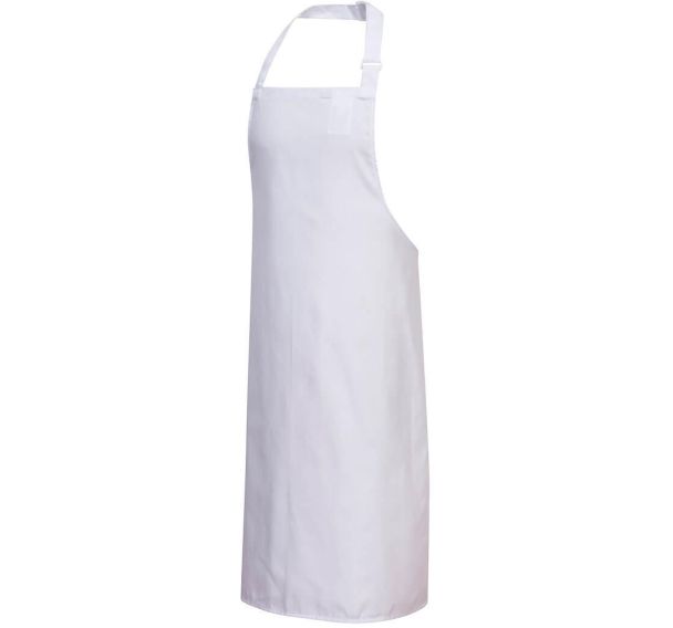 Tablier à bavette Polycoton blanc - Portwest (Lot de 5)