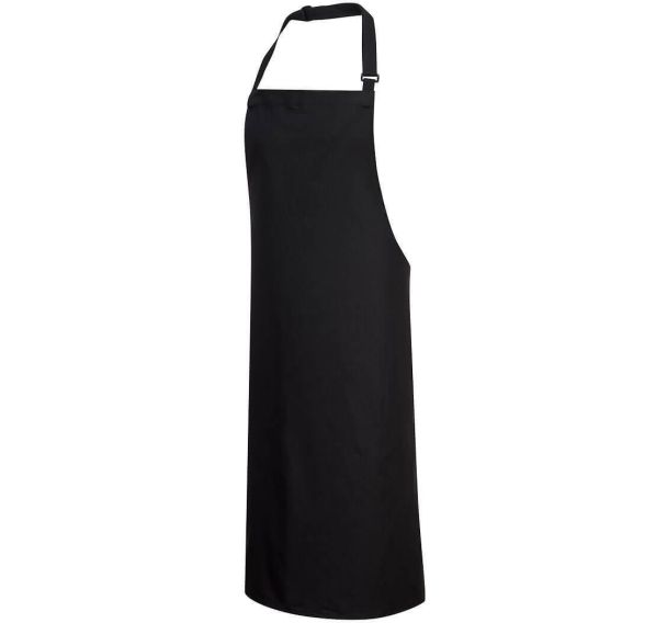 Tablier à bavette coton noir - Portwest (Lot de 5)