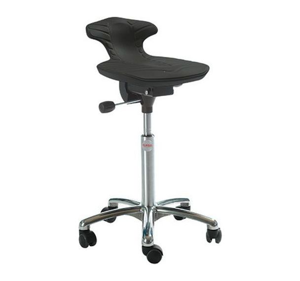 Tabouret Alu50, vérin à gaz-medium, assise Venus