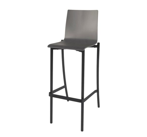 Tabouret Best 4 pieds hauteur 80 cm coque bois naturel ou teinté