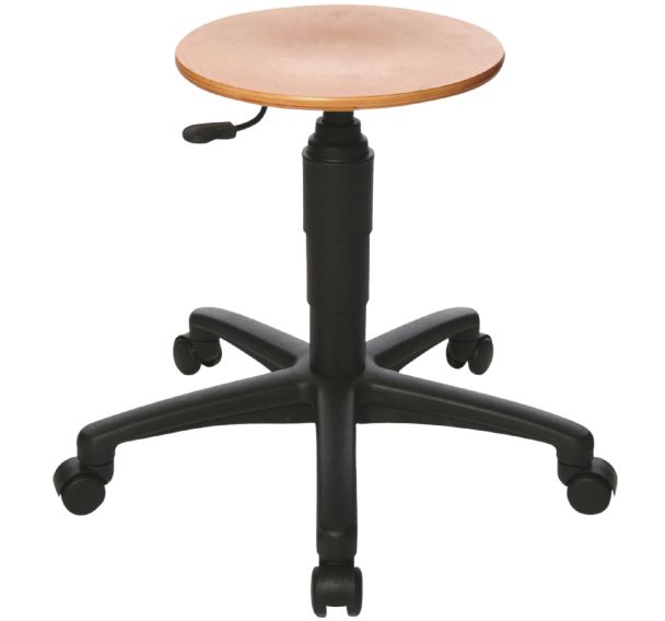 Tabouret Bois Roulettes Lift A Gaz Tec3