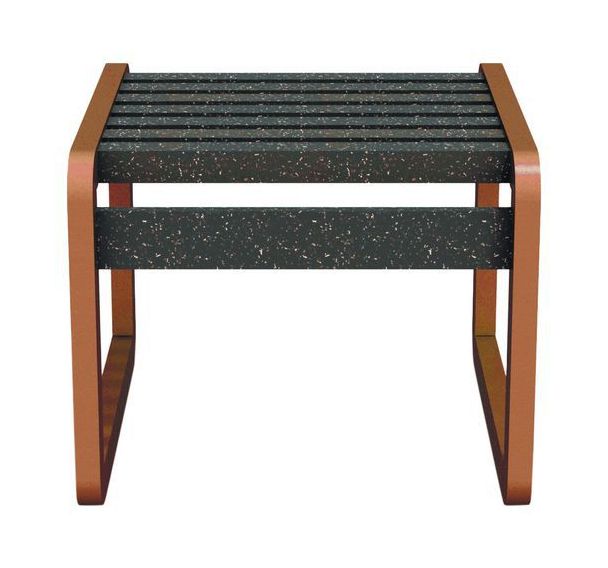 Tabouret CHARDONNAY lattes Ipra/structure alu - Urbemob