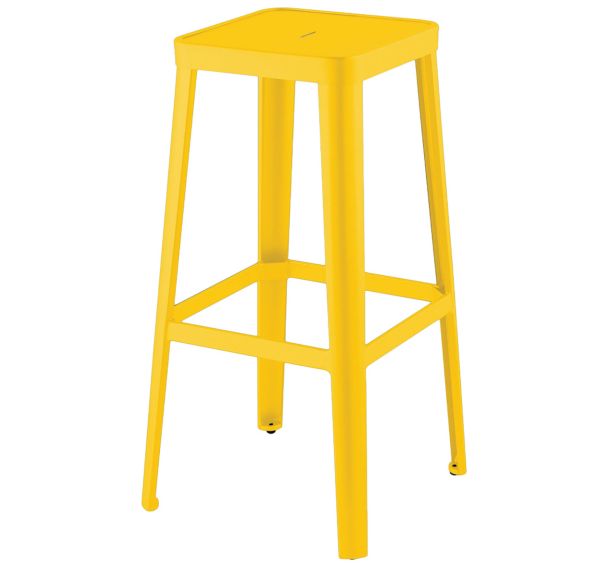 Tabouret Caceres acier 4 pieds