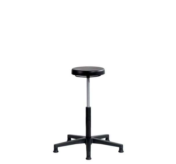 Tabouret ERGOLINE haut sur patins aluminium